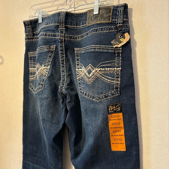 Wrangler | Dark Blue Bootcut Jeans | Size 32 x 32 - Picture 5 of 9